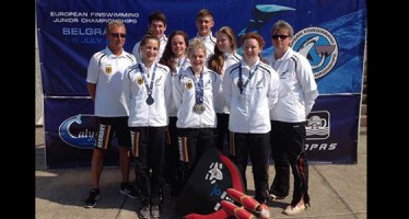 VDST-Jugend erfolgreich bei Finswimming-Meisterschaft