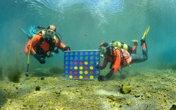 Fünftes Internationales „Vier Gewinnt“-Turnier für Taucher am Traunfall