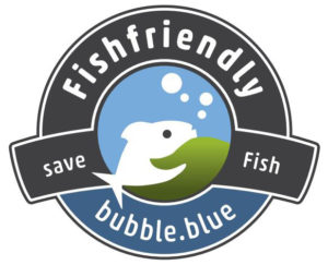 Dieses Logo können sich Restaurantbesitzer auf die Tür kleben, wenn sie darauf verzichten, bedrohte Arten anzubieten. (Logo: bubble.blue)