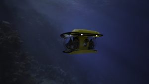 Cruise Sub - diving near drop-off