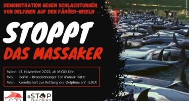 Demonstration am 12. November in Berlin: Stoppt das Massaker auf den Färöer-Inseln