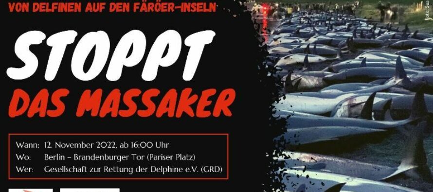 Demonstration am 12. November in Berlin: Stoppt das Massaker auf den Färöer-Inseln